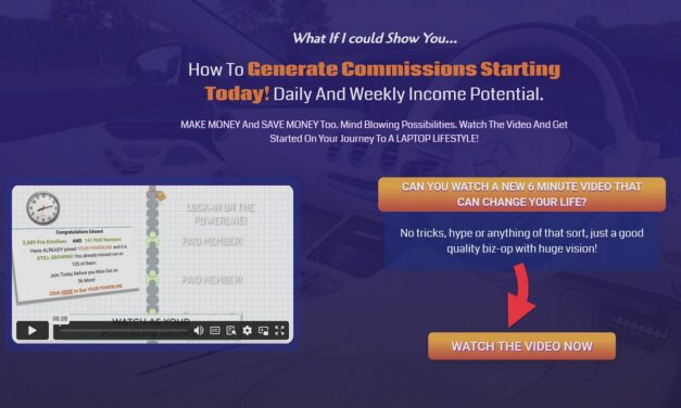 Generate Commissions Starting Today